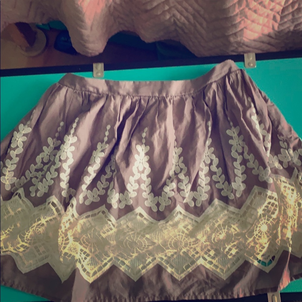 Mini Skirt with Lace
